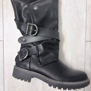 Blowfish Malibu Romie Black Moto Boots - Size 6